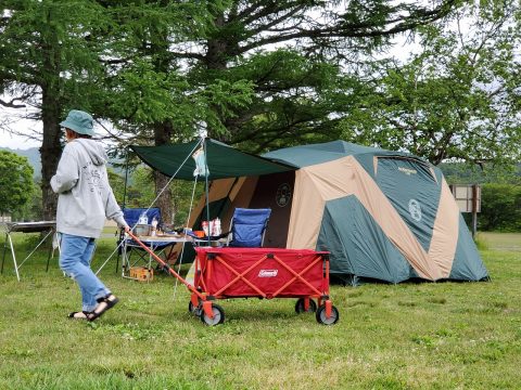 吹上高原キャンプ　キャンプ　CAMP　キャンプ女子　アウトドア　車　ペンドルトン　 (3)